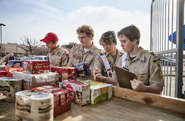 Scouting for food - sorting cans